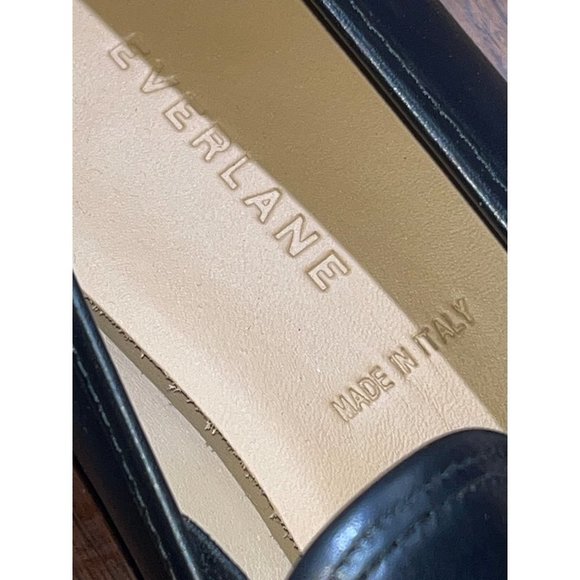 Everlane The Leather Street Shoe in Black New Womens Wedge Loafer - Picture 6 of 13